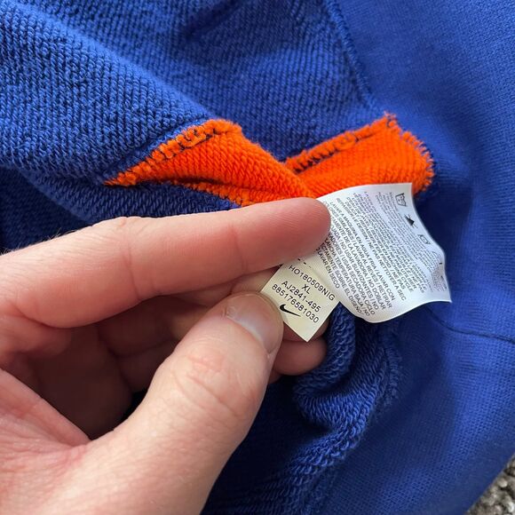 Nike Cleveland Cavaliers Courtside Club Fleece Hoodie Sweatshirt Blue Mens XL - Picture 6 of 8